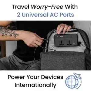 NWT Boost Pack Smart Bag, travel backpack integrated power AC ports, 4 USB ports Amazon.com: Pack Smart Bag, travel backpack integrated power  main image 2